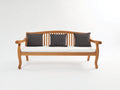 Bancos de jardín de madera maciza 180x65x90 cm - Marrón-Blanco - Diseño clásico para exterior